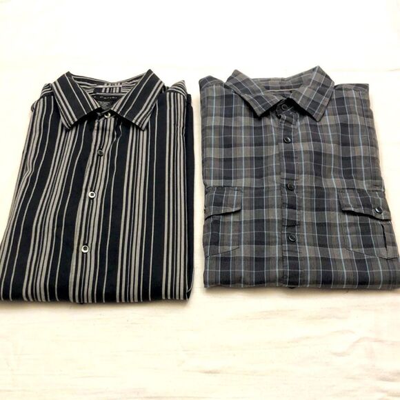 Bundle J.Ferrar mens button front long sleeve shirt size 2XLT - Picture 1 of 14